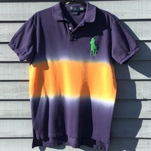 Polo by Ralph Lauren Big Pony Ombré Tie Dye Polo Medium